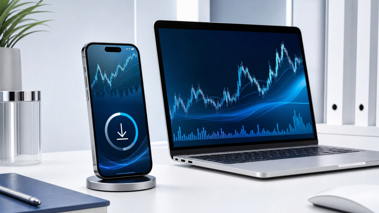 MT5 APP 关注与互动界面示意